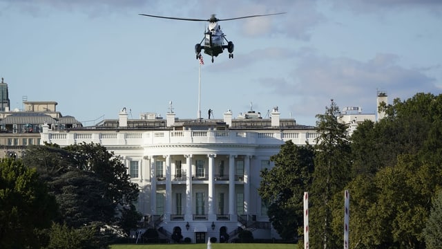 Helikopter startet Helikopter startet