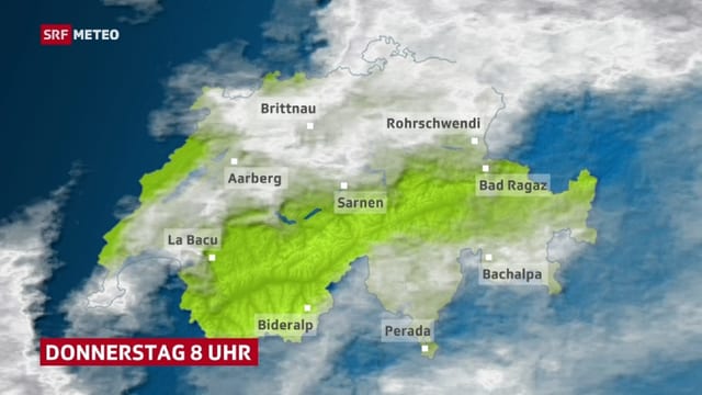 Das Mittelland unter Hochnebel. Das Mittelland unter Hochnebel.