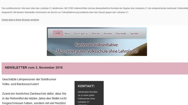 E-Mail des Komitees. E-Mail des Komitees.