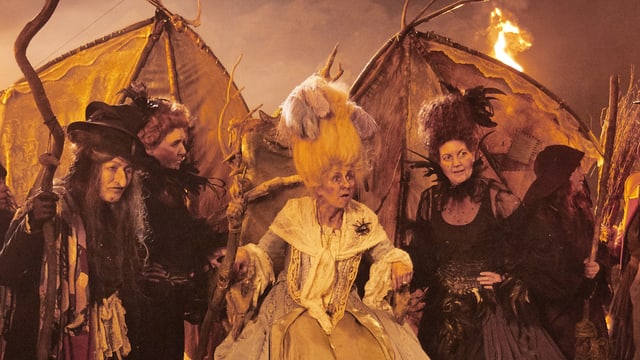 Die Hexen feiern in der Walpurgisnacht. Die Hexen feiern in der Walpurgisnacht.
