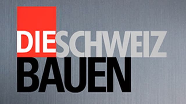 Das Logo von «Die Schweiz bauen» in grau, schwarz und rot. Das Logo von «Die Schweiz bauen» in grau, schwarz und rot.