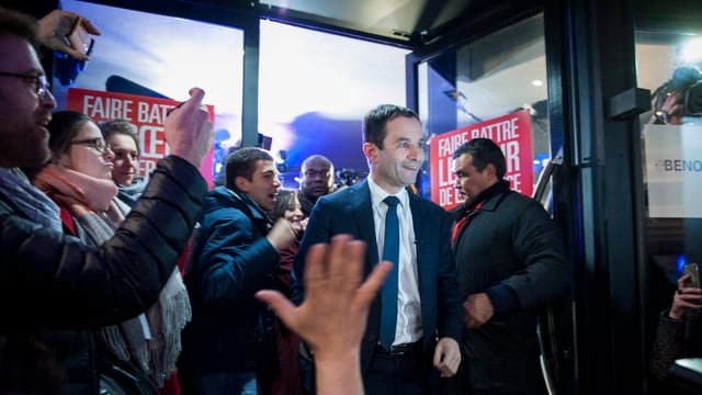 Aussenseiter Benoît Hamon holt am meisten Stimment