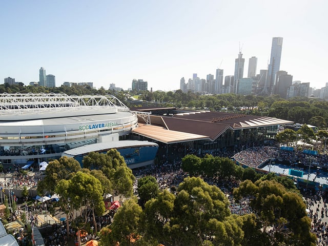 Anlage der Australian Open Anlage der Australian Open