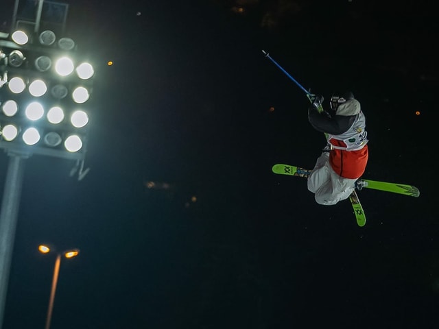 Freeskier Andri Ragettli. Freeskier Andri Ragettli.
