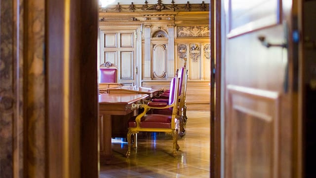 Blick in das Bundesratszimmer Blick in das Bundesratszimmer