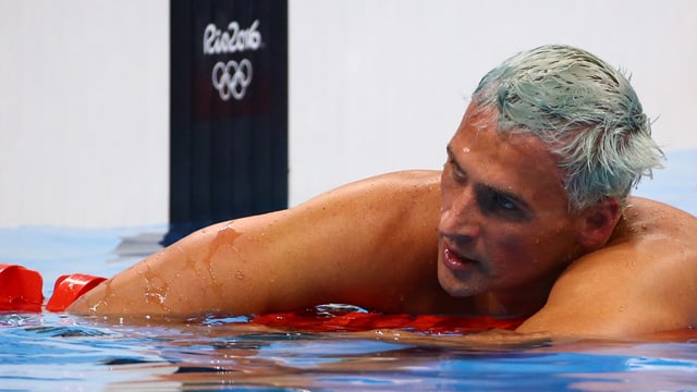 Ryan Lochte im Schwimmbecken Ryan Lochte im Schwimmbecken