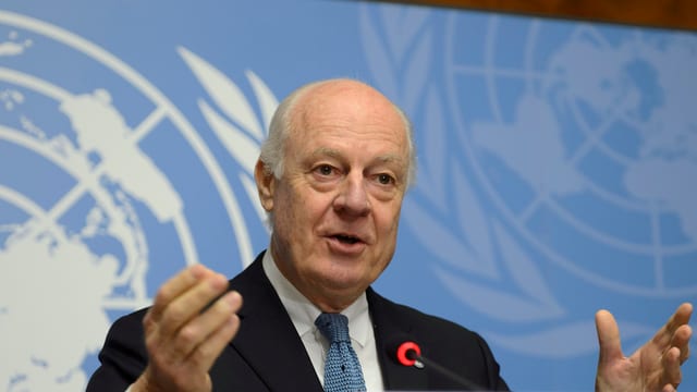 Der UNO-Gesandte für Syrien Staffan de Mistura. Der UNO-Gesandte für Syrien Staffan de Mistura.