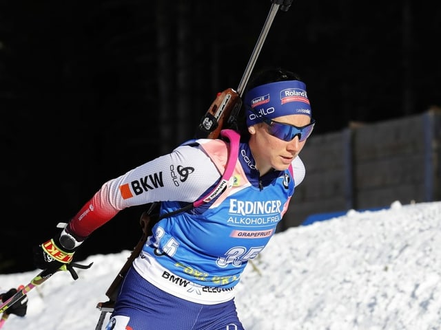 Aita Gasparin überzeugte in Pokljuka sowohl auf der Loipe als auch am Schiessstand. Aita Gasparin überzeugte in Pokljuka sowohl auf der Loipe als auch am Schiessstand.