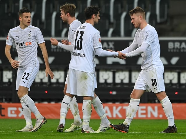 Die Spieler von Borussia Mönchengladbach reisen für das «Heimspiel» gegen Manchester City nach Budapest. Die Spieler von Borussia Mönchengladbach reisen für das «Heimspiel» gegen Manchester City nach Budapest.