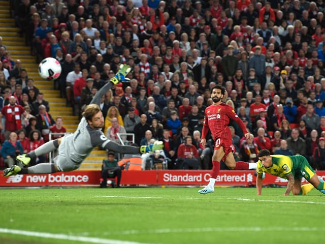 Salah erzielt das .2:0 Salah erzielt das .2:0