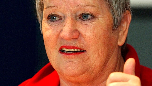 Portrait der Präsidentin der GfbV, Ruth-Gaby Vermot-Mangold. Portrait der Präsidentin der GfbV, Ruth-Gaby Vermot-Mangold.