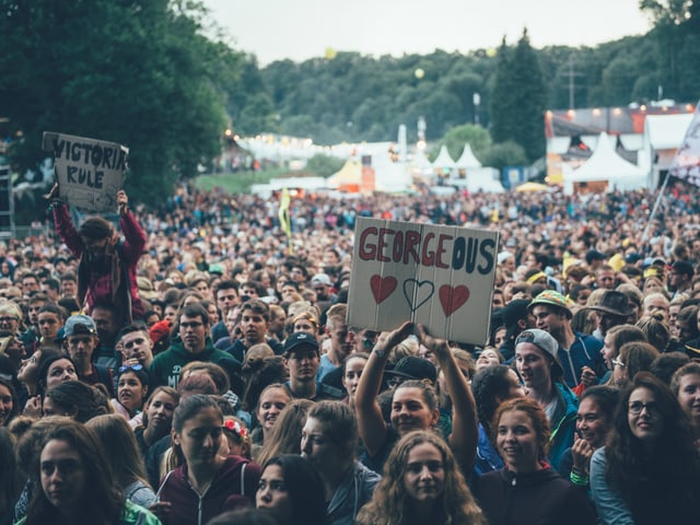 Fans am OpenAir St. Gallen.
