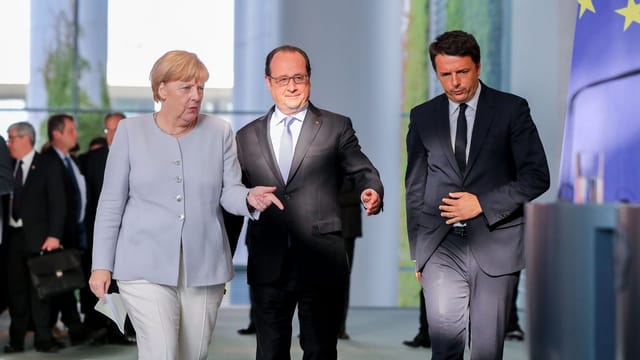 Renzi im Kreise der Grossen. Renzi im Kreise der Grossen.