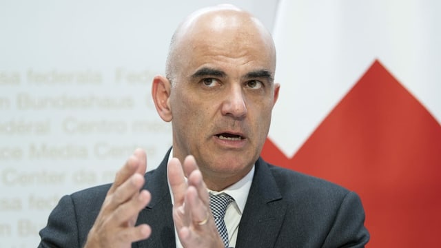 Alain Berset in Nahaufnahme