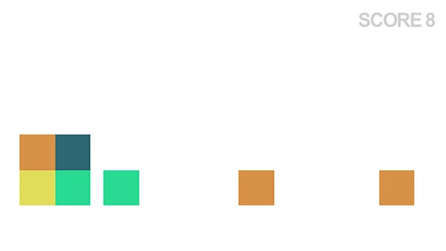 Eine Spielszene aus dem Game «Squares» Eine Spielszene aus dem Game «Squares»