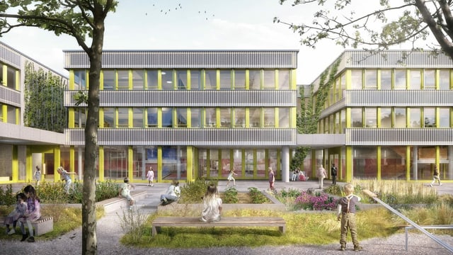 Die neue Schulanlage an der Thurgauerstrasse soll Platz bieten für 440 Kinder. Die neue Schulanlage an der Thurgauerstrasse soll Platz bieten für 440 Kinder.