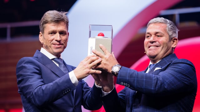 Christoph Meyer und Tobias Meyer freuen sich über den Prix SVC Zentralschweiz 2018. Christoph Meyer und Tobias Meyer freuen sich über den Prix SVC Zentralschweiz 2018.