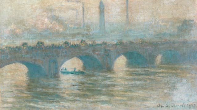 Die Waterloo Bridge, gemalt von Monet. Die Waterloo Bridge, gemalt von Monet.