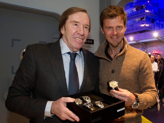 Alain Sutter und Günter Netzer werben für Uhren