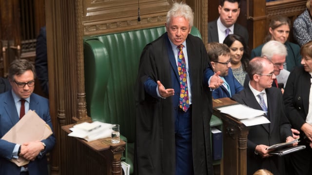 Bercow im britischen Unterhaus Bercow im britischen Unterhaus