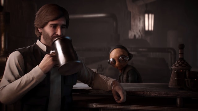 Hier sind wir in der Alien Bar, die man auch aus den Star Wars Filmen kennt. Hier sind wir in der Alien Bar, die man auch aus den Star Wars Filmen kennt.
