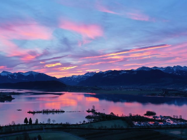 Morgenrot in Rapperswil-Jona