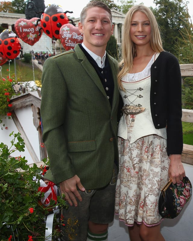 Bastian Schweinsteiger und Sarah Brandner