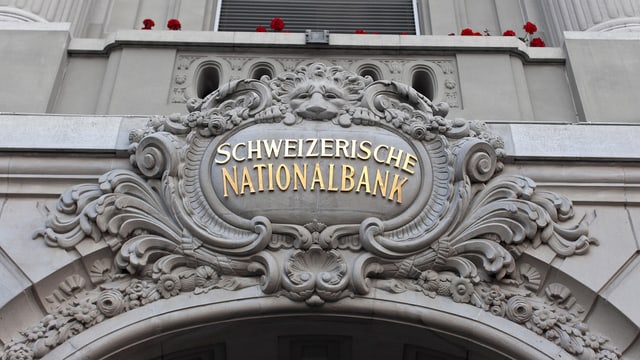 Bild vom Nationalbank-Schriftzug Bild vom Nationalbank-Schriftzug