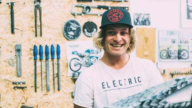 Nik Heer baut Custombikes, die in der Szene für Furore sorgen. Nik Heer baut Custombikes, die in der Szene für Furore sorgen.