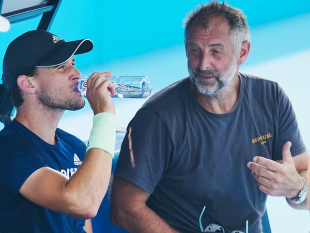 Dominic Thiem und Thomas Muster. Dominic Thiem und Thomas Muster.