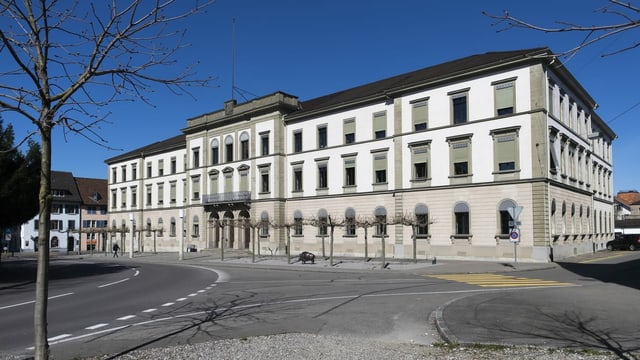 Das Thurgauer Regierungsgebäude in Frauenfeld ist von aussen zu sehen. Das Thurgauer Regierungsgebäude in Frauenfeld ist von aussen zu sehen.