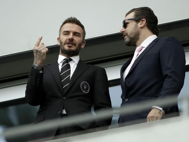 David Beckham im Gespräch David Beckham im Gespräch
