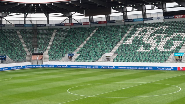 Bild des St. Galler Stadions. Bild des St. Galler Stadions.