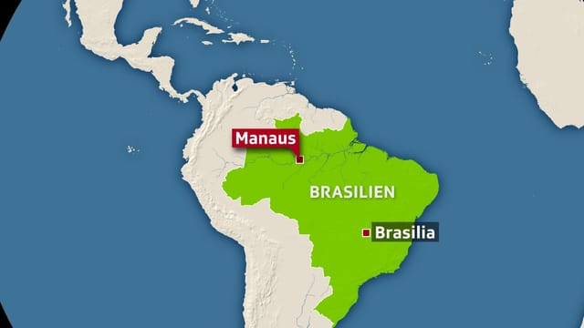 Weltkarte mit Manaus drauf. Weltkarte mit Manaus drauf.