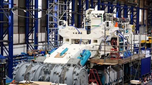 Abbaumaschine der Firma Nautilus Minerals. Abbaumaschine der Firma Nautilus Minerals.