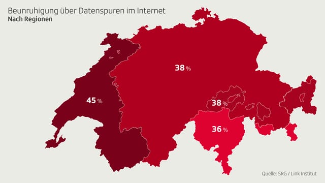 Eingefärbte Schweizerkarte Eingefärbte Schweizerkarte