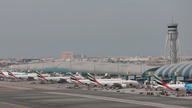 Der internationale Flughafen Dubai. Der internationale Flughafen Dubai.
