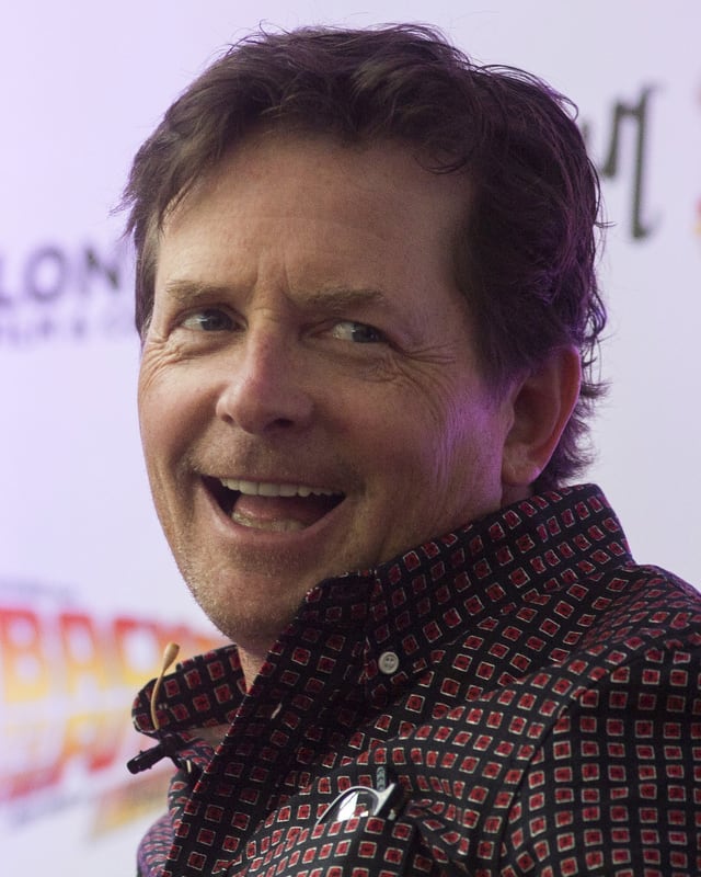 Portraitbild von Michael J. Fox. Portraitbild von Michael J. Fox.