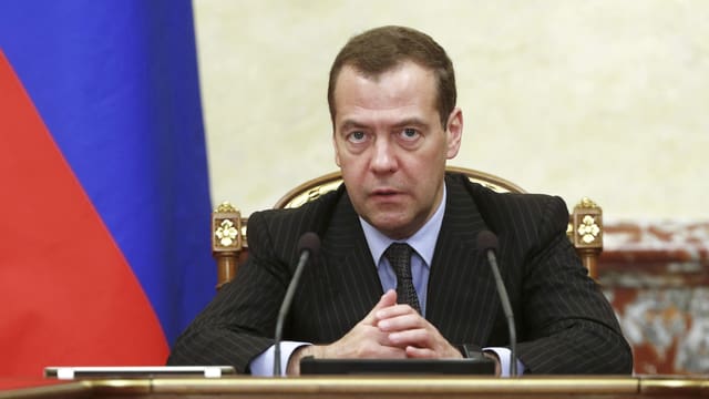 Russlands Ministerpräsident Dmitri Medwedew (Archiv) Russlands Ministerpräsident Dmitri Medwedew (Archiv)