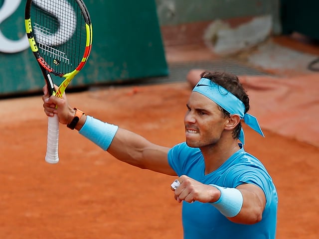 Rafael Nadal jubelt Rafael Nadal jubelt