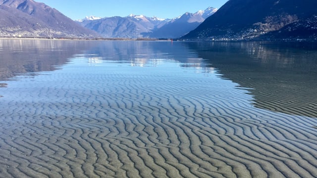 Nur wenig Wasser am Lago Maggiore. Nur wenig Wasser am Lago Maggiore.