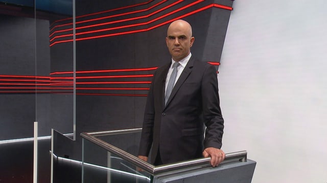 Alain Berset in der Arena Alain Berset in der Arena