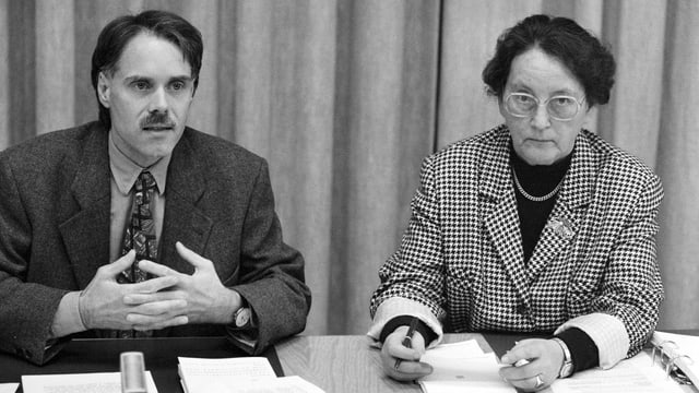 Nationalrat Moritz Leuenberger und Nationalrätin Josi Meier Nationalrat Moritz Leuenberger und Nationalrätin Josi Meier