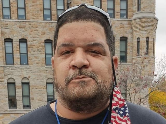 Brandon Harris von der Gewerkschaft United Steel Workers Brandon Harris von der Gewerkschaft United Steel Workers