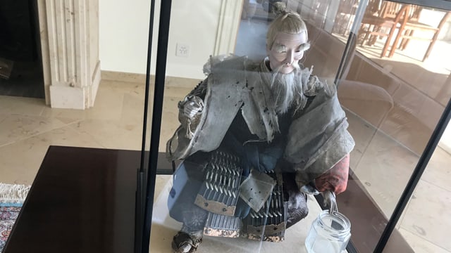 Ein Samurai-Krieger in einer Vitrine. Ein Samurai-Krieger in einer Vitrine.