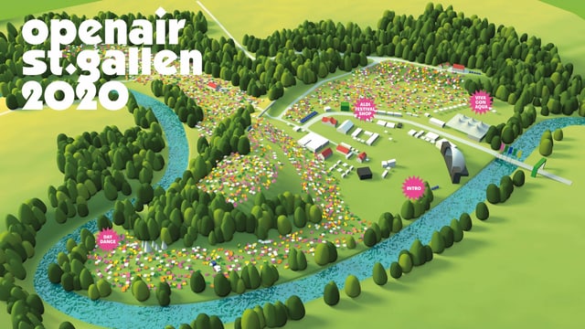 Plan des Openair St. Gallen Plan des Openair St. Gallen