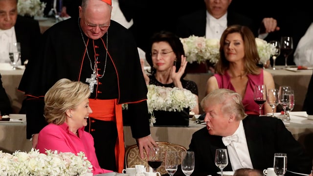 Die Kandidaten beim Dinner Die Kandidaten beim Dinner