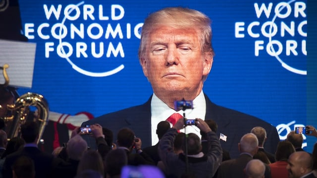 Trump im Januar 2020 am WEF in Davos. Trump im Januar 2020 am WEF in Davos.