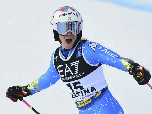 Marta Bassino ist im Riesenslalom in dieser Saison das Mass aller Dinge. Marta Bassino ist im Riesenslalom in dieser Saison das Mass aller Dinge.