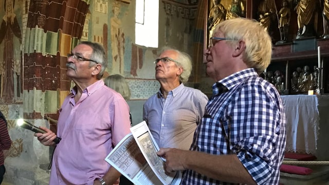 Da sanester: Horst Rupp, participant dal seminari davart il «Meister da Vuorz» e Gerhard Simon. Da sanester: Horst Rupp, participant dal seminari davart il «Meister da Vuorz» e Gerhard Simon.